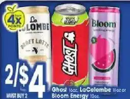 Jewel-Osco Ghost, LaColombe or Bloom Energy offer