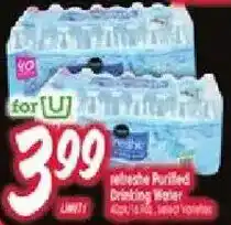 Jewel-Osco for U purified drinking water offer