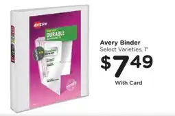 Kroger Avery binder offer