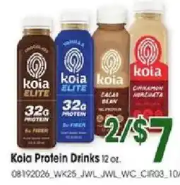 Jewel-Osco Koia Protein Drinks offer