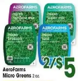 Jewel-Osco Aerofarms Micro Greens offer