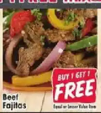 Jewel-Osco Beef Fajitas offer