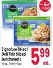 Jewel-Osco Signature Select Deli Thin Sliced Lunchmeats offer