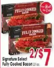 Jewel-Osco Signature Select Fully Cooked Bacon offer
