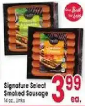 Jewel-Osco Signature Select Smoked Sausage offer