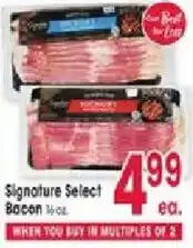 Jewel-Osco Signature Select Bacon offer