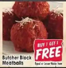 Jewel-Osco Butcher Block Meatballs offer