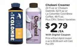 Ralphs Chobani Creamer offer