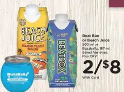 Ralphs Beat Box or Beach Juice offer