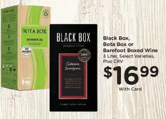 Ralphs Black Box, Bota Box or Barefoot Boxed Wine offer