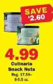 Schnucks Culinaria Snack Nuts offer