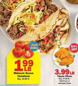 Schnucks Midwest Grown Tomatoes offer