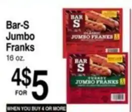 Bar-S jumbo franks