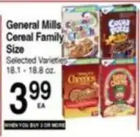 Superior Grocers General Mills cereal family size offer