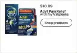 Walgreens Advil Pain Relief with myWalgreens offer