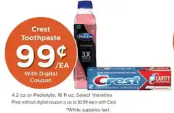 Kroger Crest Toothpaste offer
