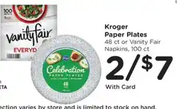 Ralphs Kroger paper plates offer