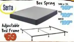 Big Lots Serta box spring offer