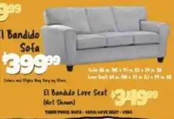 Big Lots El Bandido Sofa offer