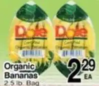 Superior Grocers Dole Organic Bananas offer