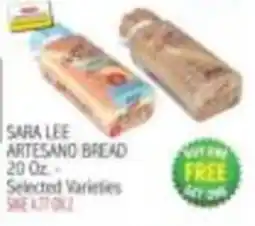 Ingles Markets Sara Lee Artesano Bread offer