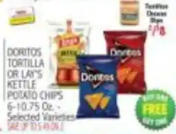 Ingles Markets Doritos tortilla or lays kettle potato chips offer