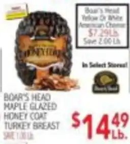 Ingles Markets Boar's Head maple glazed honey coat turkey breast offer