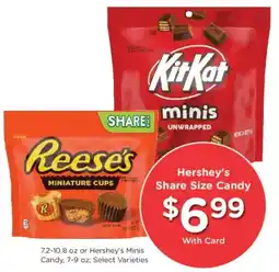 Ralphs Hershey's Share Size Candy offer