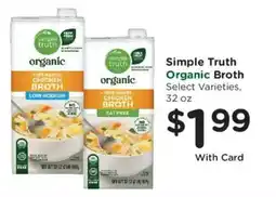 Ralphs Simple Truth Organic Broth offer