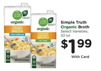 Ralphs Simple Truth Organic Broth offer