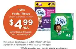 Ralphs Puffs facial tissue offer