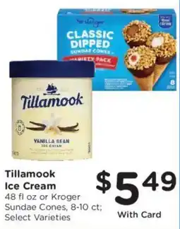 Ralphs Tillamook Ice Cream offer