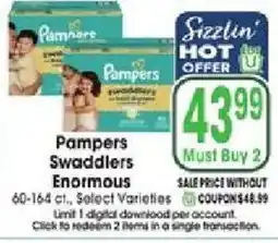 Jewel-Osco Pampers Swaddlers Enormous offer