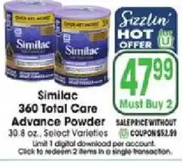 Jewel-Osco Similac 360 Total Care Advance Powder offer