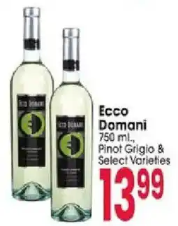 Jewel-Osco Ecco Domani Pinot Grigio & Select Varieties offer