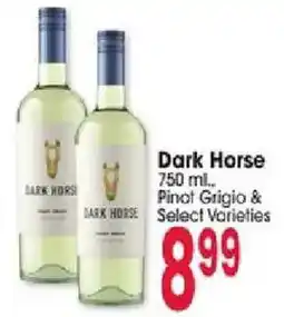 Jewel-Osco Dark Horse Pinot Grigio & Select Varieties offer