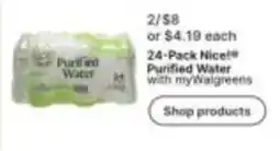 Walgreens Nice! Purified Water offer