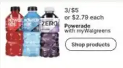 Walgreens Powerade with myWalgreens offer