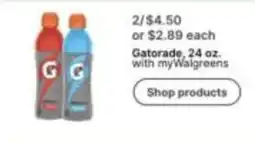 Walgreens Gatorade offer