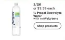 Walgreens Propel electrolyte water offer