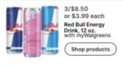 Walgreens Red Bull Energy Drink offer