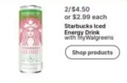 Walgreens Starbucks Iced Energy Drink offer