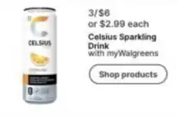 Walgreens Celsius Sparkling Drink offer