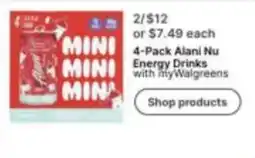Walgreens Alani Nu Energy Drinks offer