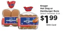 Kroger Kroger hot dog or hamburger buns offer