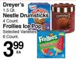 Superior Grocers Dreyer's Nestle Drumsticks Frollies Ice Pop offer