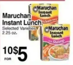 Superior Grocers Maruchan instant lunch offer
