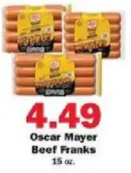 Schnucks Oscar Mayer Beef Franks offer