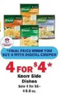 Schnucks Knorr Side Dishes offer
