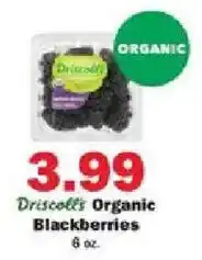 Schnucks Driscoll's Organic Blackberries offer